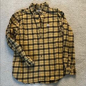 Carhartt Men's Yellow Plaid Shirt